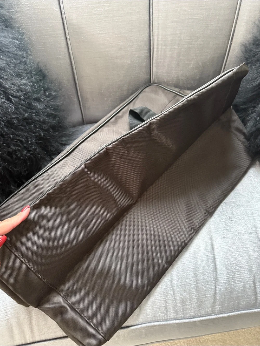 Calvin Klein Brown Travel Duffel Bag with Black Straps